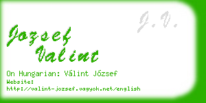 jozsef valint business card